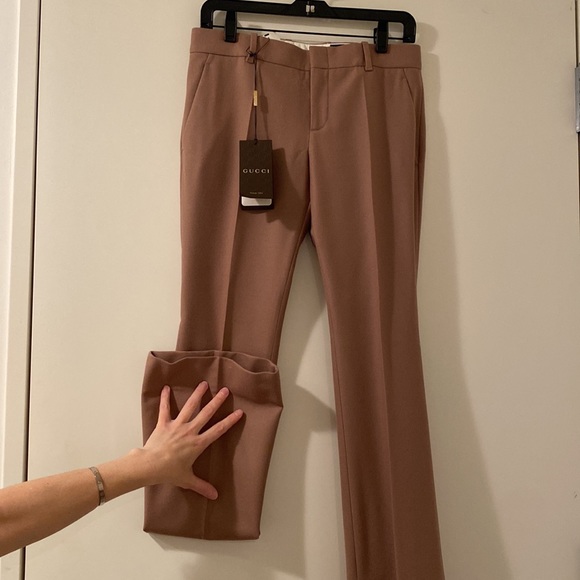 Gucci Baby Camel Wool Cashmere Trouser Pants  size 38
